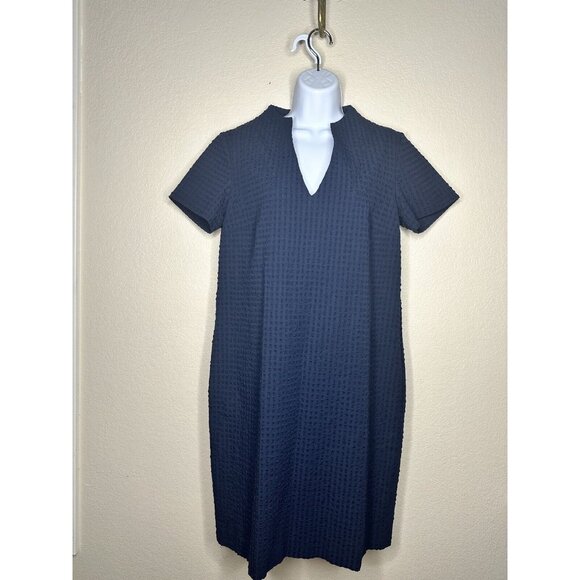 ANTONELLI FIRENZE  BLUE Shift  DRESS SZ 44 EUR/US M 8 US Italy - Picture 4 of 10